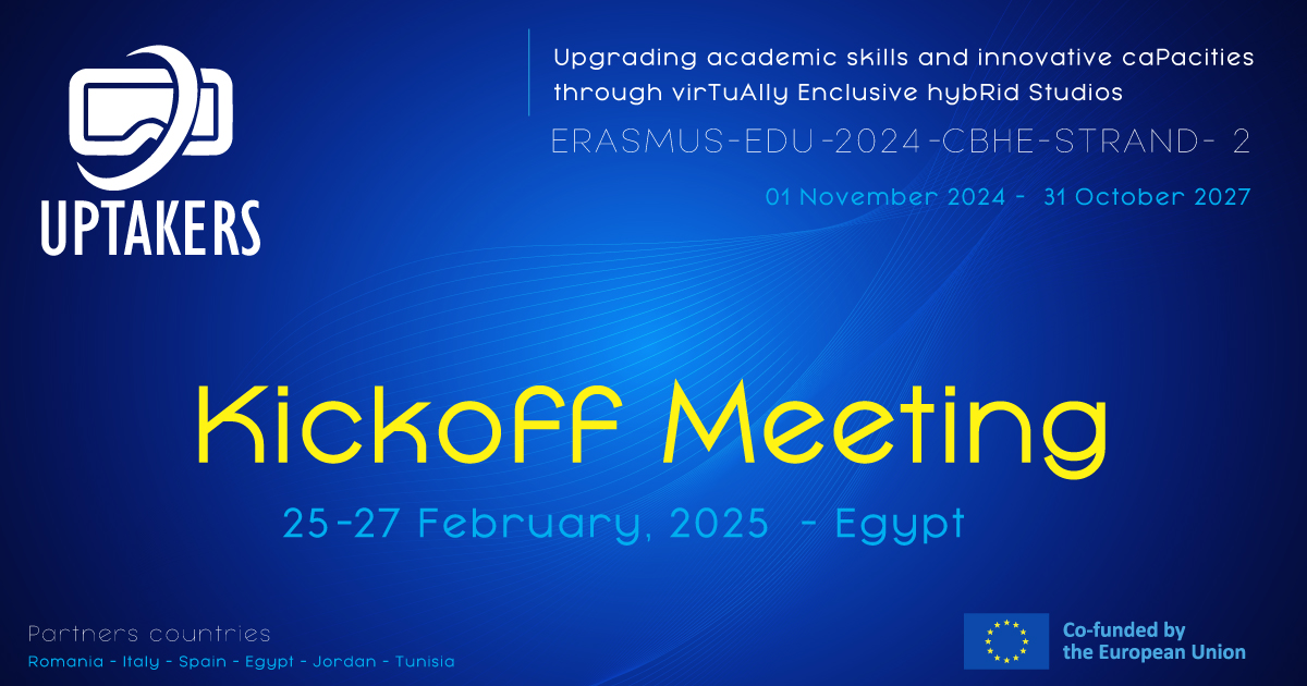 Kickoff Meeting of the Uptakers Erasmus+ project